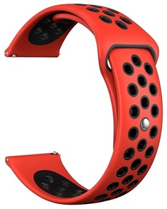 Ремешок на руку Lyambda ALIOTH DS-GS-03-20-RD силиконовый для часов 20 mm red/black