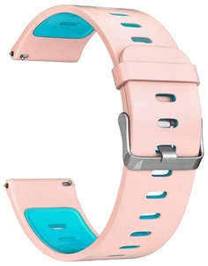 Ремешок на руку Lyambda ADHARA DS-GS-08-22-PB силиконовый для часов 22 mm pink/blue