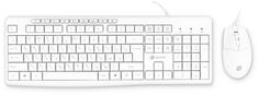 Клавиатура и мышь Oklick 1875257 клав:белая мышь:белая USB Multimedia (1875257)