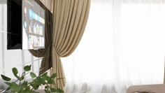 Штора Blackout Basic 2 0, цвет песочный Аскона