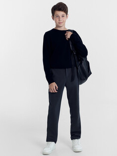 Брюки для мальчиков черные с паттерном Mark Formelle