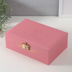 Шкатулка кожзам для украшений NO Brand