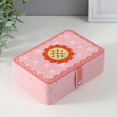 Шкатулка кожзам для украшений NO Brand