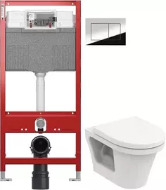 Комплект подвесной унитаз Toto CF CW132Y#NW1 + VC130 + система инсталляции TECE 9300302 + 9240401
