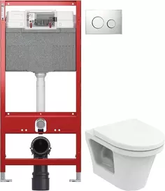 Комплект подвесной унитаз Toto CF CW132Y#NW1 + VC130 + система инсталляции Tece 9300302 + 9240921