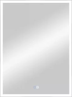 Зеркало Misty Веритате ВЕР-02-60/80-14 60x80 см, с LED-подсветкой, сенсорным выключателем, диммером, антизапотеванием, серый матовый