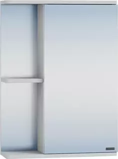 Зеркальный шкаф 50x70 см белый глянец Санта Ника 101085 Santa