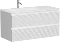 Тумба под раковину Sancos Folk FL100LW 99,5 см L, подвесная, белый матовый