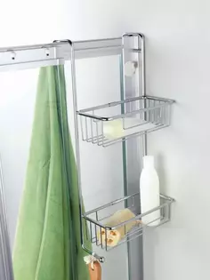 Полка для ванной Stil Haus 773(08) 26 см, двойная, хром