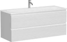 Тумба под раковину Sancos Folk FL120W 119,5 см, подвесная, белый матовый