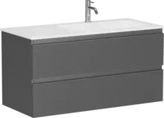 Тумба под раковину Sancos Folk FL100RGS 99,5 см R, подвесная, темно-серый матовый