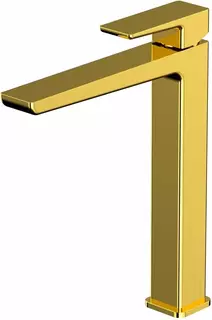 Смеситель для раковины Whitecross X X1412GL без донного клапана, золотой