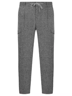Брюки-карго Slim Fit шерстяные Boss