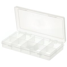 Ящик-органайзер для инструмента, 24х13х3.5 см, Bartex, 04215, 10 ячеек, 2780355066