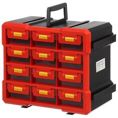 Ящик-органайзер для инструмента, 30х25х16 см, Bartex, 06448, 12 ячекк, 27803550366