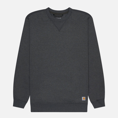 Мужская толстовка Carhartt Loose Fit Midweight Crew Neck, цвет серый