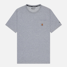Мужская футболка Carhartt Force Relaxed Fit Midweight Pocket, цвет серый