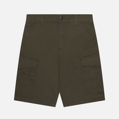 Мужские шорты Carhartt Rugged Flex Relaxed Fit Canvas Cargo Work, цвет оливковый