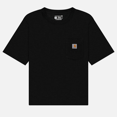 Женская футболка Carhartt Tencel Fiber Series Loose Fit Lightweight, цвет чёрный