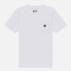Женская футболка Carhartt Loose Fit Heavyweight K87 Pocket, цвет белый