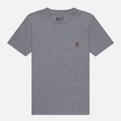 Женская футболка Carhartt Loose Fit Heavyweight K87 Pocket, цвет серый