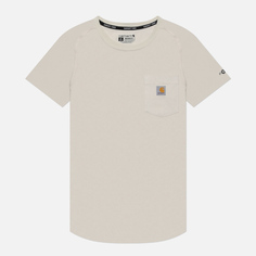 Женская футболка Carhartt Force Relaxed Fit Midweight Pocket, цвет бежевый