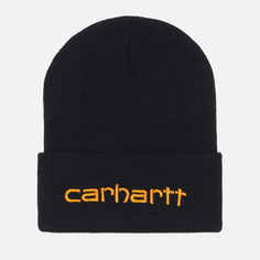 Шапка Carhartt Insulated Logo Graphic Cuffed, цвет чёрный