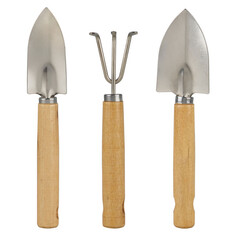 Комплекты садового инструмента набор инструментов для комнатных растений PARK 3 предмета металл дерево