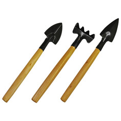 Комплекты садового инструмента набор инструментов для комнатных растений PARK 3 предмета металл дерево