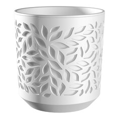Кашпо, горшки для комнатных растений кашпо Leaves 2,5л пластик белый/белый