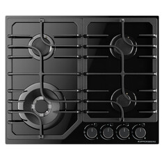 Варочные поверхности газовые поверхность газовая KUPPERSBERG FG 63 B 4 конф. чугун черный