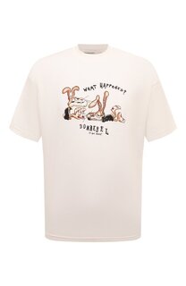 Хлопковая футболка DOMREBEL