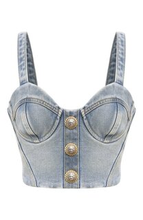 Джинсовый топ Balmain