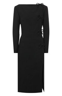 Платье из шерсти и шелка Valentino