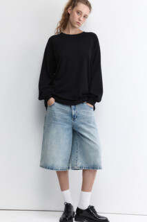 джемпер женский Лонгслив oversize хлопковый удлиненный Befree