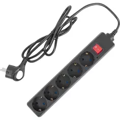 Сетевой фильтр Duwi DSP-02 5 розеток 1.5 м цвет чёрный Без бренда