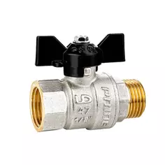 Кран шаровой LD Pride 1/2" наружная-внутренняя резьба ручка бабочка