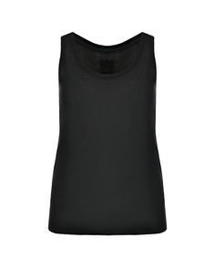 Льняной топ, черный 120% Lino