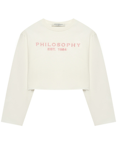 Свитшот укороченный Philosophy di Lorenzo Serafini Kids