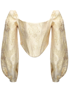 Топ-корсет с пышным рукавом ALINE