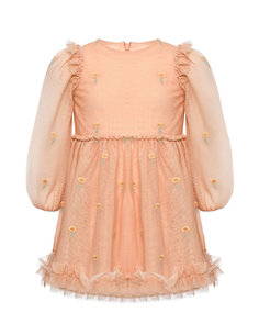 Платье с цветочной вышивкой Stella McCartney