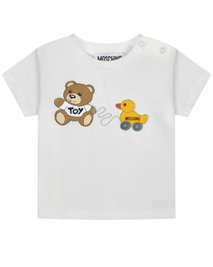 Футболка с принтом &quot;toy&quot; Moschino