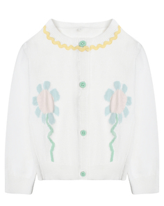 Кофта с интарсией цветов Stella McCartney