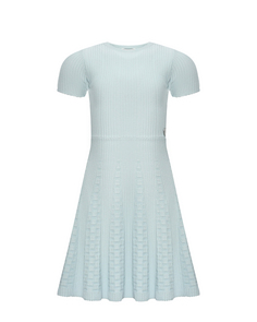 Платье с короткими рукавами, голубое Guess