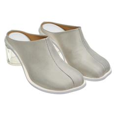 Сабо на прозрачном каблуке, бежевые MM6 Maison Margiela