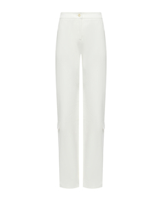 Брюки карго, белые Alberta Ferretti