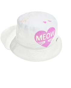 Панама с защитой от солнца и принтом &quot;MEOW&quot; Il Trenino