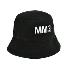 Панама с лого, черная MM6 Maison Margiela