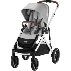 Прогулочные коляски Прогулочная коляска Cybex Gazelle S SLV с корзиной и дождевиком на шасси Silver Frame