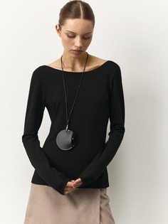 Лонгслив Элис с вырезом на спине